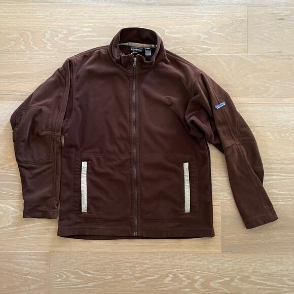Vintage Patagonia Synchilla Brown Full-Zip Up Fleece Jacket Unisex - Picture 1 of 4
